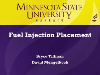 Fuel Injection Placement