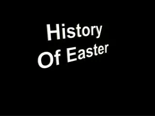 History Of Easter