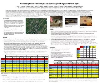 Assessing Fish Community Health following the Kingston Fly Ash Spill