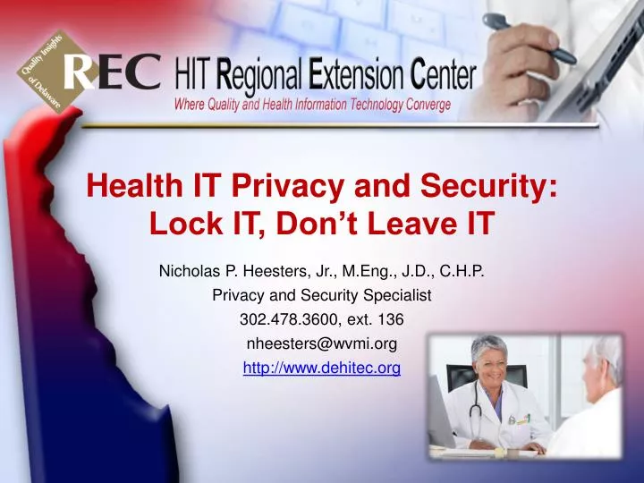 health it privacy and security lock it don t leave it