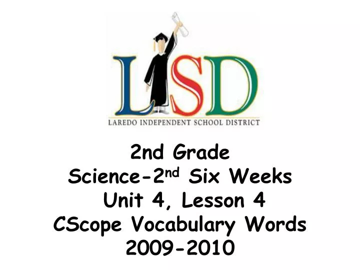 2nd grade science 2 nd six weeks unit 4 lesson 4 cscope vocabulary words 2009 2010