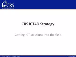 CRS ICT4D Strategy