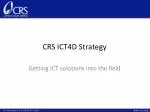 CRS ICT4D Strategy - slide 1