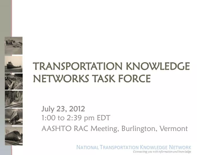 transportation knowledge networks task force