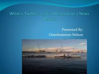 What is Twitter, a social Network or a News Media?