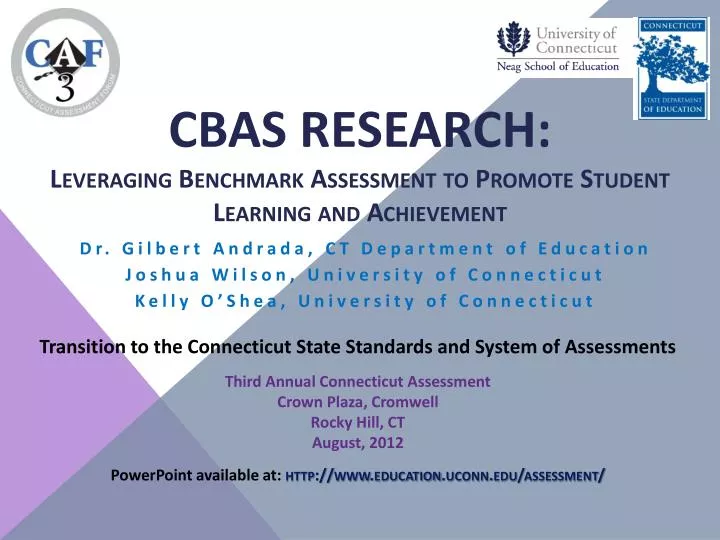 cbas research leveraging benchmark assessment to promote student learning and achievement