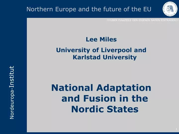 northern europe and the future of the eu