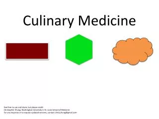 Culinary Medicine