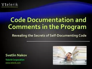 Code Documentation and Comments in the Program