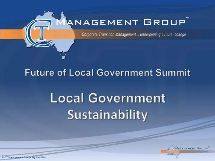 future of local government summit local government sustainability