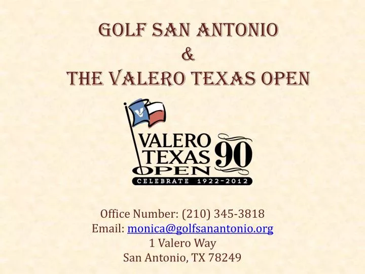 golf san antonio the valero texas open