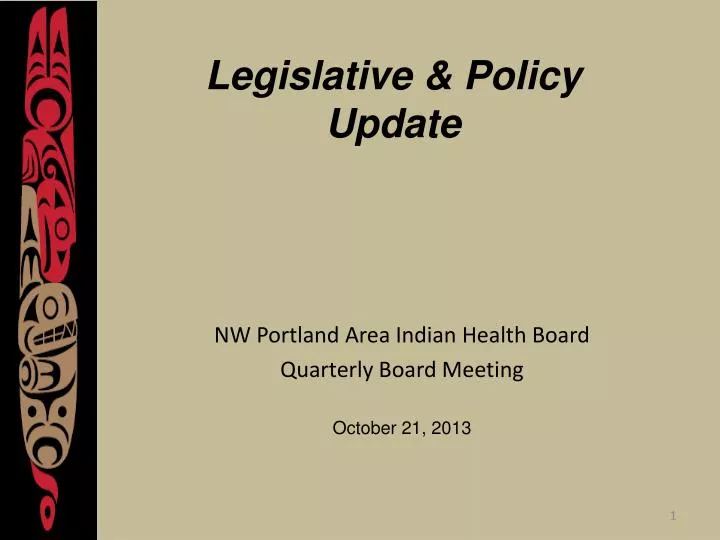 legislative policy update