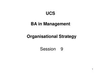 UCS BA in Management