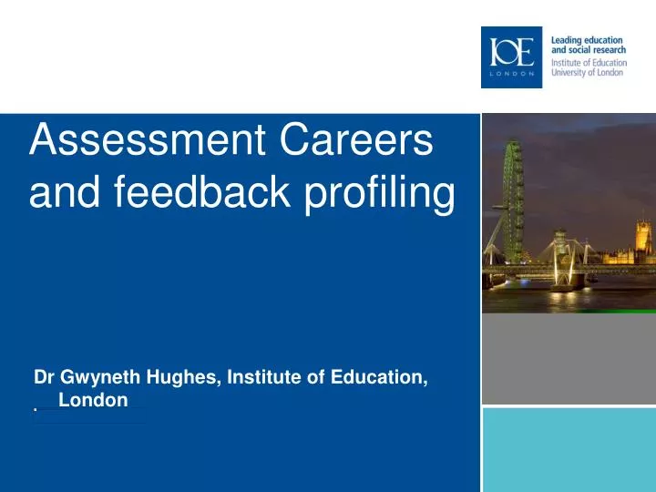 assessment careers and feedback profiling