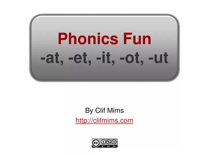 phonics fun at et it ot ut