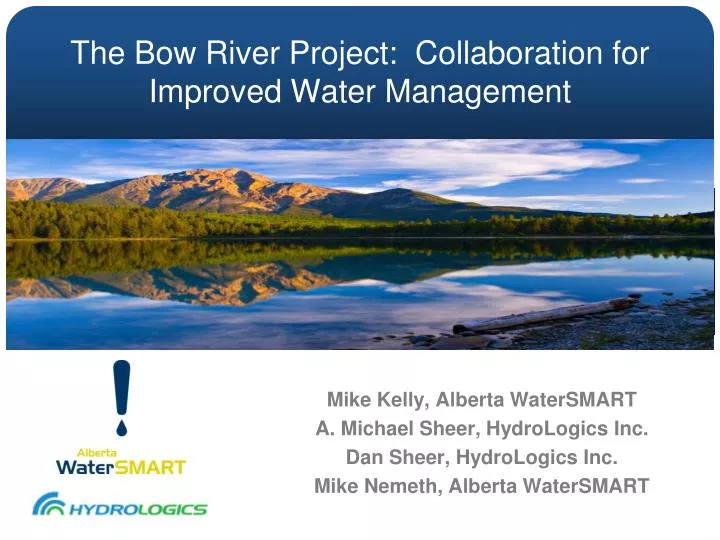 the bow river project collaboration for improved water management