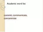 commit, communicate, concentrate - slide 1