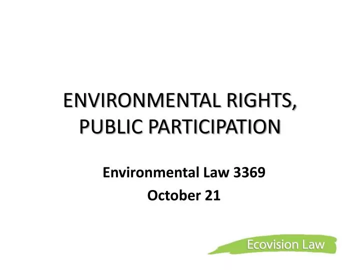 environmental rights public participation