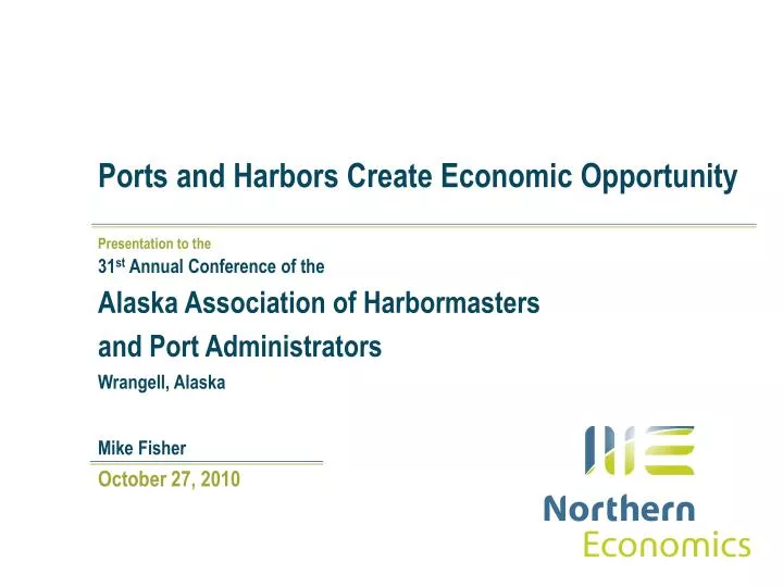 ports and harbors create economic opportunity