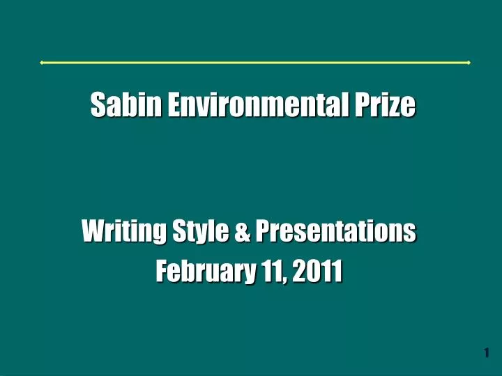 writing style presentations february 11 2011