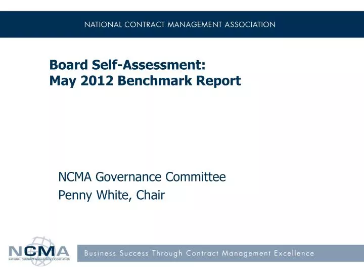 board self assessment may 2012 benchmark report