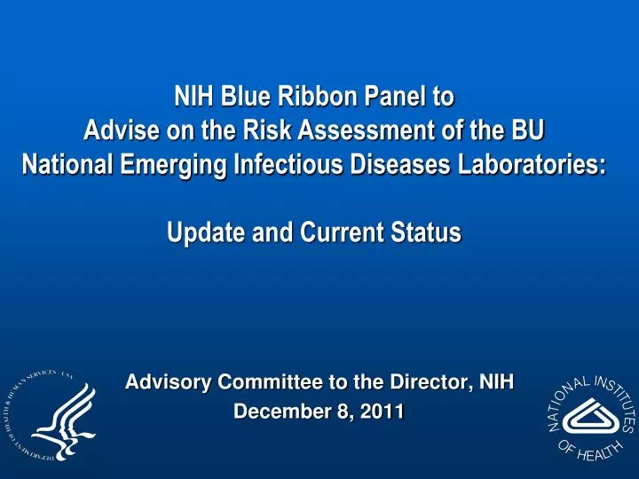 advisory committee to the director nih december 8 2011