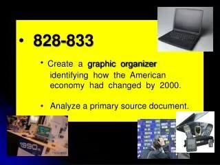 828-833 Create a graphic organizer identifying how the American