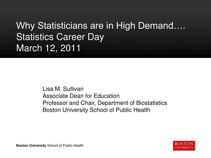 why statisticians are in high demand statistics career day march 12 2011