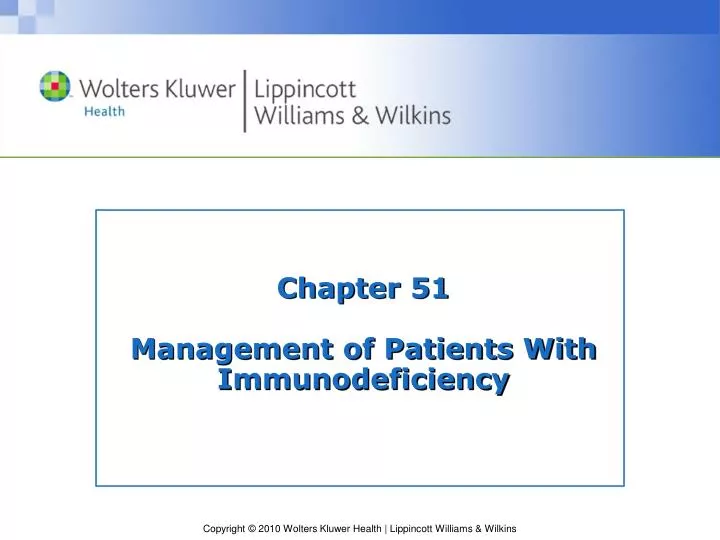 chapter 51 management of patients with immunodeficiency