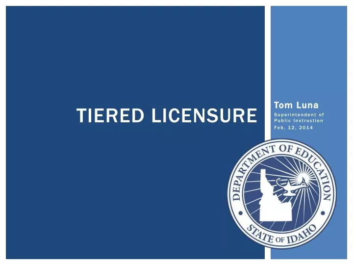 tiered licensure