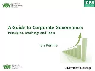 A Guide to Corporate Governance: Principles, Teachings and Tools