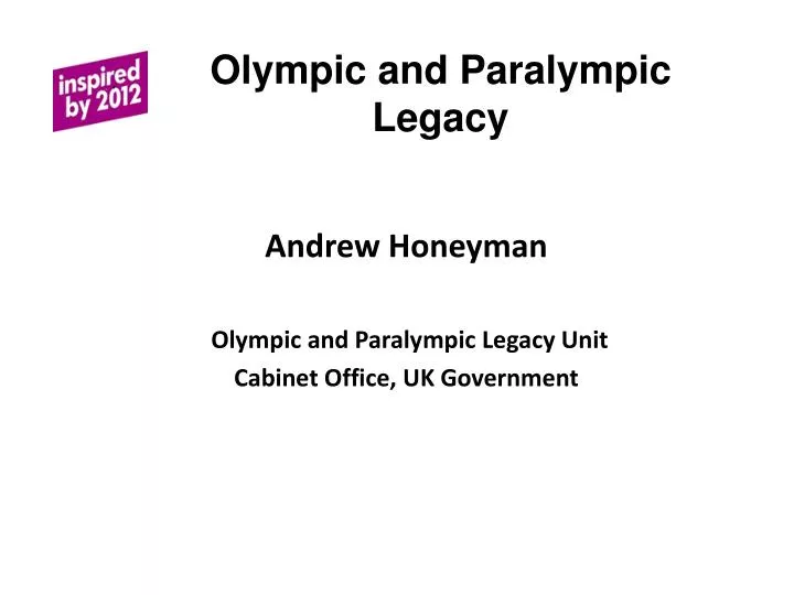 olympic and paralympic legacy