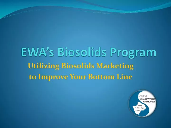 ewa s biosolids program