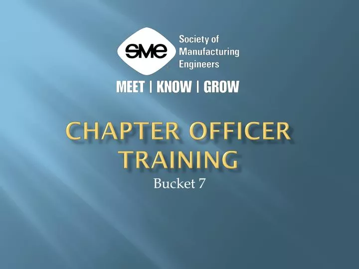 chapter officer training