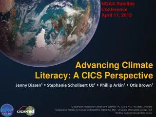 NOAA Satellite Conference April 11, 2013
