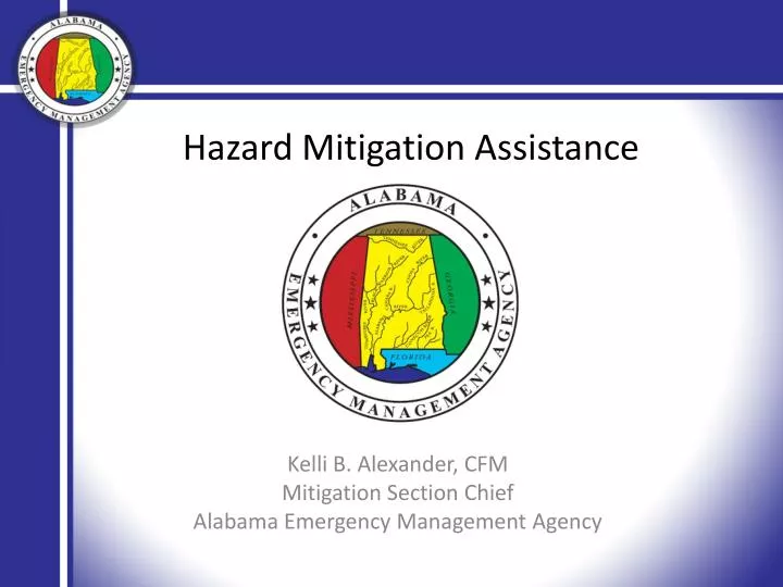 kelli b alexander cfm mitigation section chief alabama emergency management agency