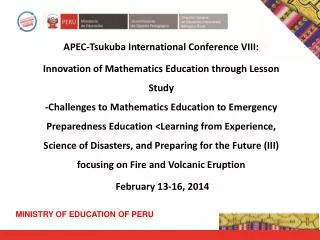 APEC-Tsukuba International Conference VIII: