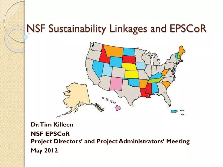 nsf sustainability linkages and epscor
