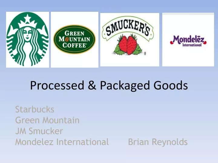 processed packaged goods