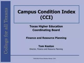 Campus Condition Index (CCI)