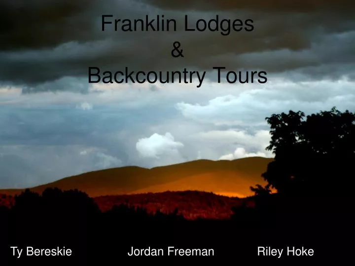 franklin lodges backcountry tours