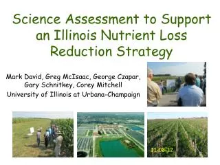 Science Assessment to Support an Illinois Nutrient Loss Reduction Strategy