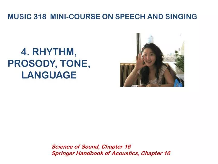 4 rhythm prosody tone language