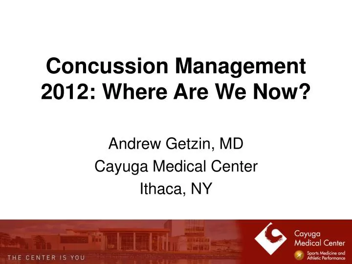 concussion management 2012 where are we now