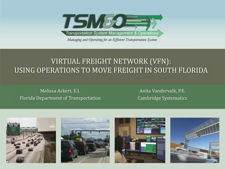 virtual freight network vfn using operations to move freight in south florida