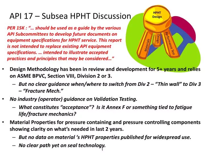 api 17 subsea hpht discussion