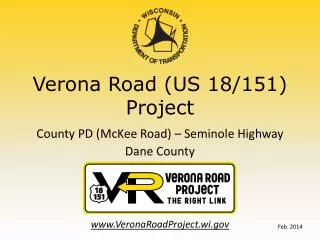 Verona Road (US 18/151) Project