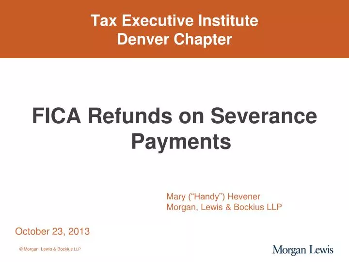 tax executive institute denver chapter