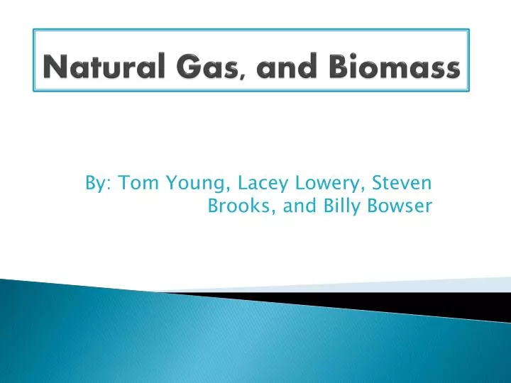 natural gas and biomass