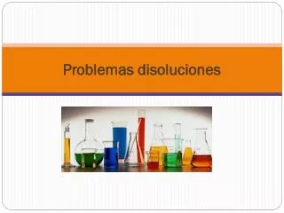 problemas disoluciones
